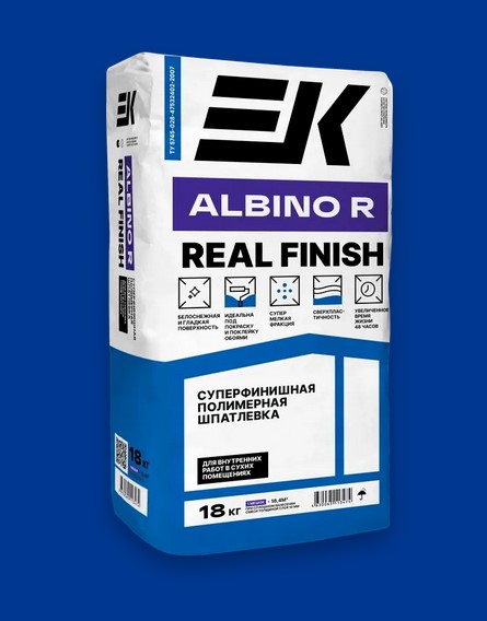 Шпатлевка из полимеров ALBINO R REAL FINISH EK