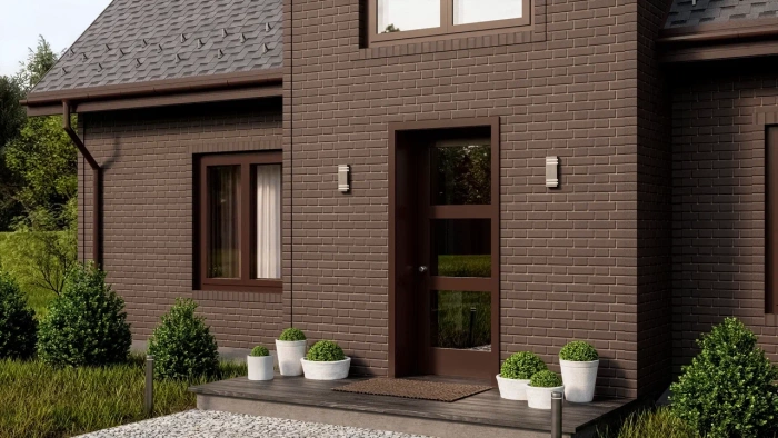 Фасадные панели ОПТИМА, Клинкер, темно-коричневый, шт.