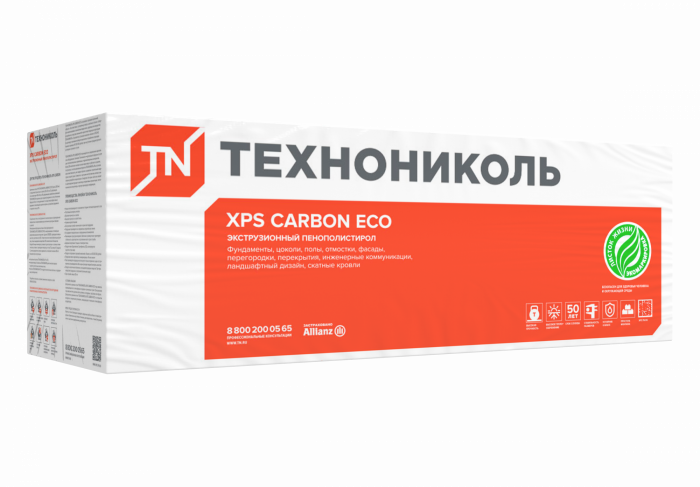 XPS ТЕХНОНИКОЛЬ CARBON ECO 400 SP 100 мм(5,4752м2/0,547520м3)