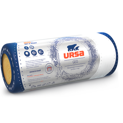 Теплоизоляция Ursa GEO M-11Ф 12500х1200х50 мм 1 мат в упаковке
