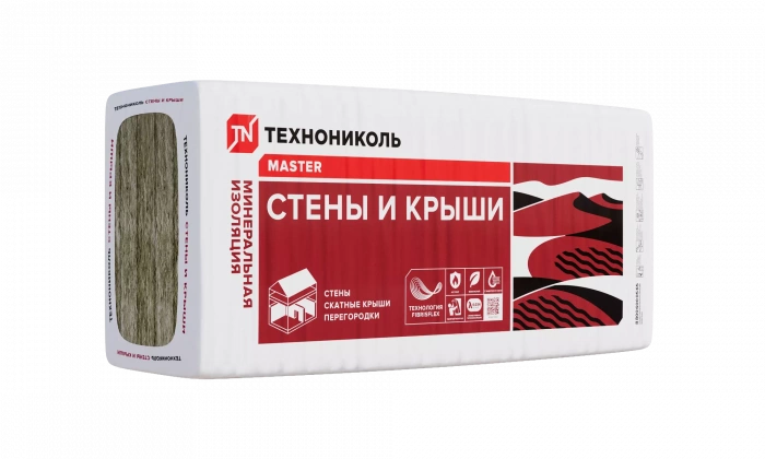 Минеральная изоляция ТЕХНОНИКОЛЬ 34 PN Стены и крыши 1000х610х50